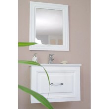 Тумба с раковиной белый матовый 60,5 см Atoll Валери