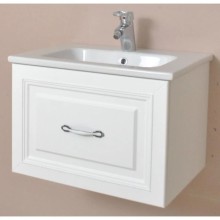 Тумба с раковиной белый матовый 60,5 см Atoll Валери