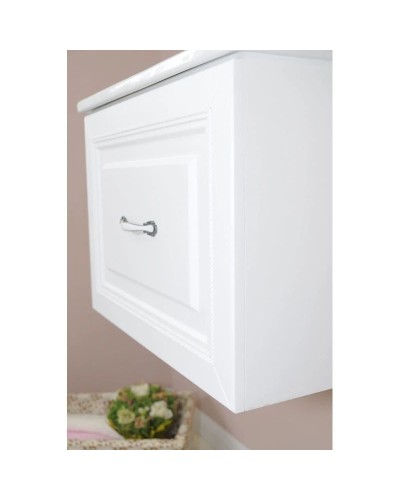 Тумба с раковиной белый матовый 60,5 см Atoll Валери