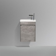 Тумба под раковину BelBagno Pietra Mini 46 L PIETRA MINI-460-1A-SO-SCM-L подвесная Stucco Cemento