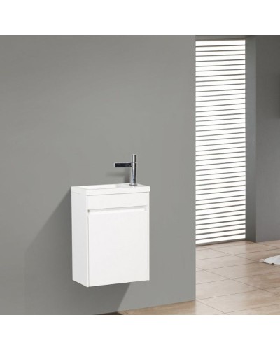 Тумба под раковину BelBagno Pietra Mini 46 R PIETRA MINI-460-1A-SO-BL-R подвесная Bianco Lucido