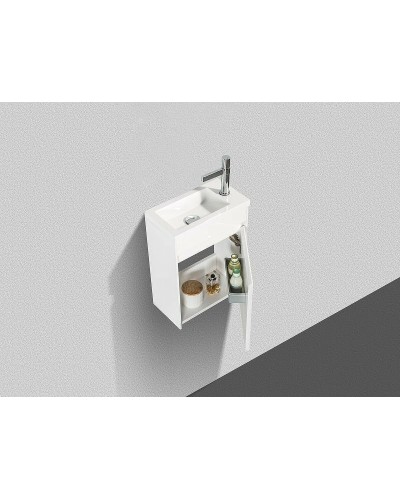 Тумба под раковину BelBagno Pietra Mini 46 R PIETRA MINI-460-1A-SO-BL-R подвесная Bianco Lucido