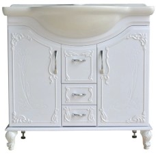 Тумба с раковиной белый глянец 88 см Atoll Барселона