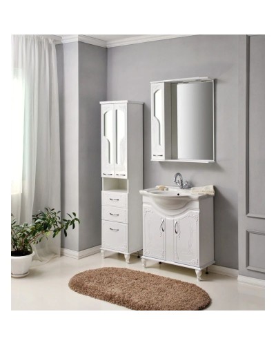 Тумба с раковиной белый глянец 77,5 см Atoll Барселона