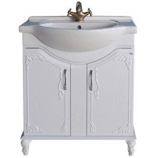 Тумба с раковиной белый глянец 77,5 см Atoll Барселона