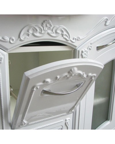 Тумба с раковиной белый глянец 96 см Atoll Мастер и Маргарита