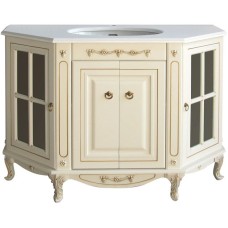 Тумба с раковиной слоновая кость золотая патина 124,5 см Atoll Верона