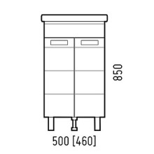 Тумба под раковину Corozo Денвер 50 SD-00000529 Белая