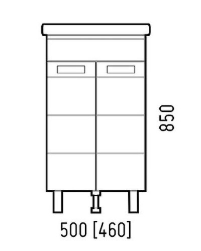 Тумба под раковину Corozo Денвер 50 SD-00000529 Белая