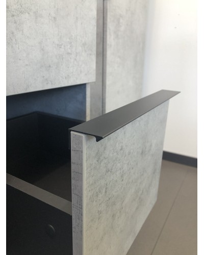 Тумба с раковиной Comforty Франкфурт 90 00-00007342 подвесная Бетон светлый