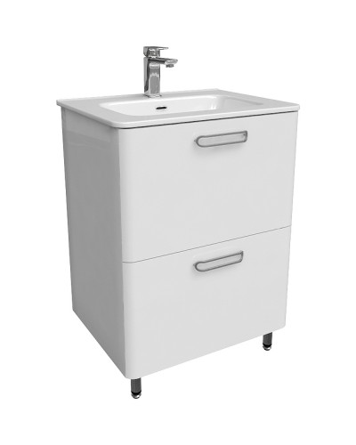 Тумба с раковиной Iddis Brick 60 BRI60WFi95K Белая