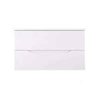 Тумба с раковиной Orange Line 100 Li-100Tuw+Ra подвесная Белая матовая