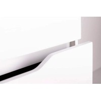 Тумба с раковиной Orange Line 100 Li-100Tuw+Ra подвесная Белая матовая