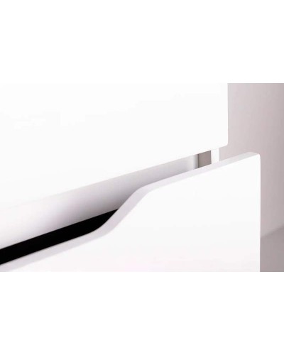 Тумба с раковиной Orange Line 100 Li-100Tuw+Ra подвесная Белая матовая