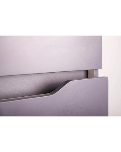 Тумба с раковиной Orange Line 100 Li-100Tug+Ra подвесная Графит матовый