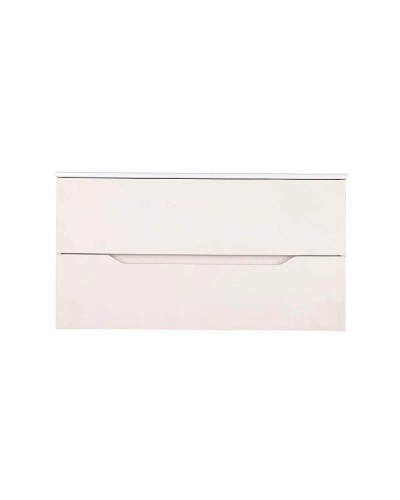 Тумба с раковиной Orange Line 100 Li-100Tua+Ra подвесная Айвори матовый