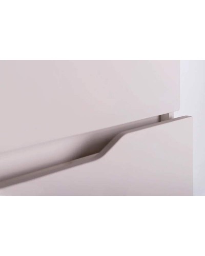 Тумба с раковиной Orange Line 100 Li-100TuL+Ra подвесная Латте матовый