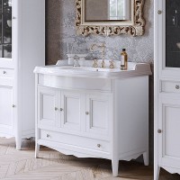 Тумба с раковиной TW Veronica Nuovo 105 VER4105-B+AR874bix1 Bianco