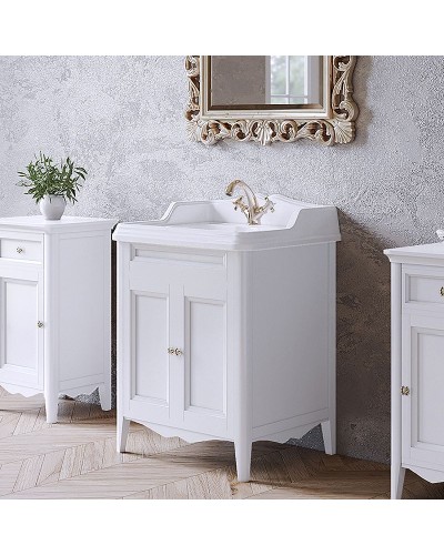 Тумба с раковиной TW Veronica Nuovo 68 VER2068-B+AR824bix1 Bianco