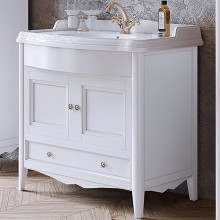 Тумба с раковиной TW Veronica Nuovo 90 VER3090-B+AR864bix1 Bianco