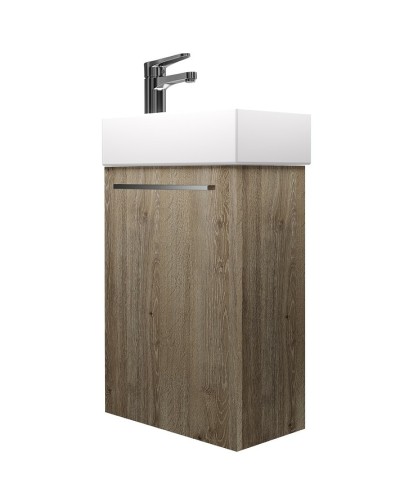 Тумба под раковину Creto Pollino 37 15-1418-1419TR подвесная Truffle