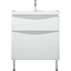 Тумба под раковину Corozo Омаха 70 SD-00000800 Белая Металлик