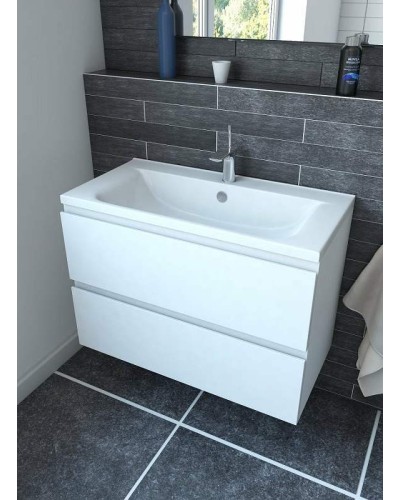 Тумба с раковиной Эстет Bali 100 ФР-00002083 подвесная Белая