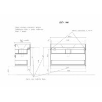 Тумба с раковиной Эстет Bali 100 ФР-00002083 подвесная Белая