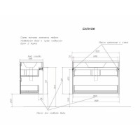 Тумба с раковиной Эстет Bali 90 ФР-00002074 подвесная Белая