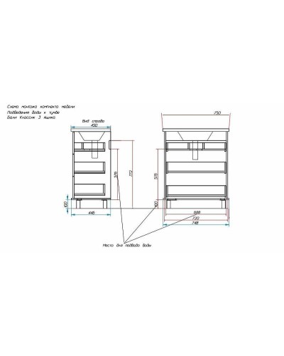 Тумба с раковиной Эстет Bali Classic 75 ФР-00002232 Белая