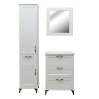 Тумба с раковиной Эстет Bali Classic 80 ФР-00002233 Белая