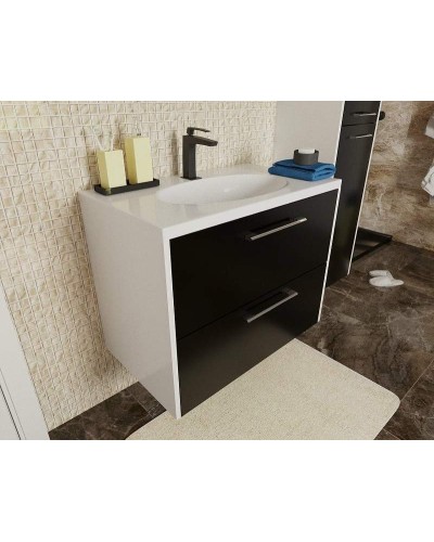 Тумба с раковиной Эстет Vegas 60 ФР-00003492 подвесная Белая