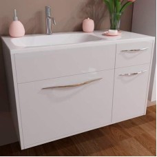 Тумба с раковиной Эстет Barcelona 90 L ФР-00003593 подвесная Белая