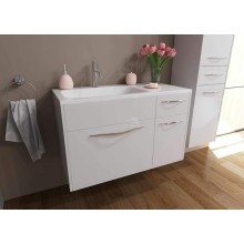 Тумба с раковиной Эстет Barcelona 90 L ФР-00003593 подвесная Белая