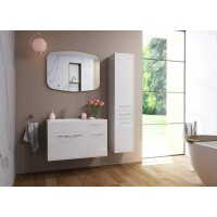 Тумба с раковиной Эстет Barcelona 90 L ФР-00003593 подвесная Белая