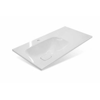 Тумба с раковиной Эстет Barcelona 90 L ФР-00003593 подвесная Белая