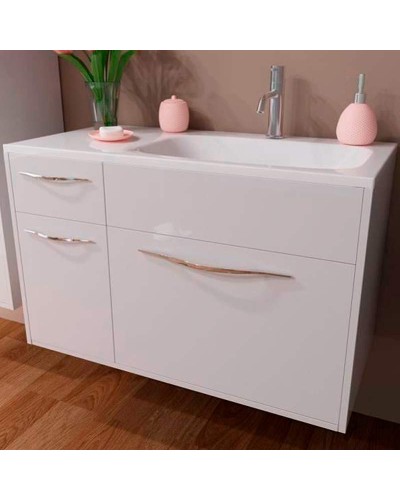 Тумба с раковиной Эстет Barcelona 90 R ФР-00003594 подвесная Белая