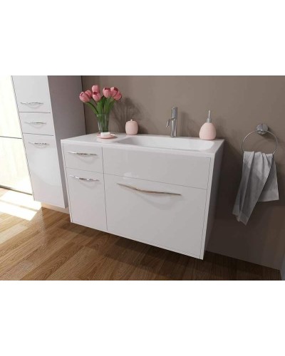 Тумба с раковиной Эстет Barcelona 90 R ФР-00003594 подвесная Белая