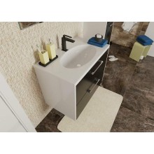 Тумба с раковиной Эстет Vegas 80 ФР-00003491 подвесная Белая