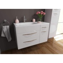 Тумба с раковиной Эстет Barcelona 90 L ФР-00003595 подвесная Белая