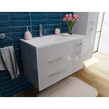 Тумба с раковиной Эстет Barcelona 90 L ФР-00003595 подвесная Белая