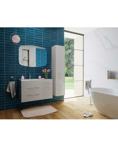 Тумба с раковиной Эстет Barcelona 90 L ФР-00003595 подвесная Белая