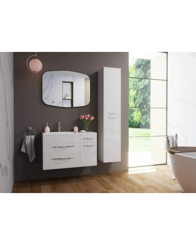 Тумба с раковиной Эстет Barcelona 90 L ФР-00003595 подвесная Белая