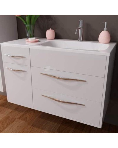 Тумба с раковиной Эстет Barcelona 90 R ФР-00003596 подвесная Белая