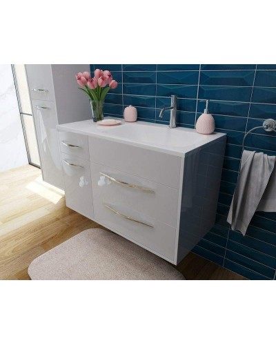 Тумба с раковиной Эстет Barcelona 90 R ФР-00003596 подвесная Белая