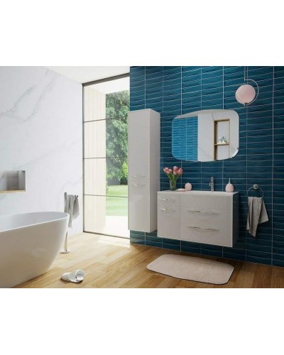 Тумба с раковиной Эстет Barcelona 90 R ФР-00003596 подвесная Белая