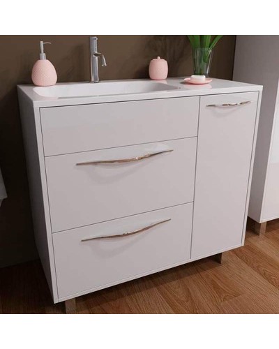 Тумба с раковиной Эстет Barcelona 90 L ФР-00003597 Белая