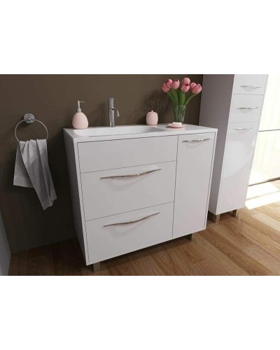 Тумба с раковиной Эстет Barcelona 90 L ФР-00003597 Белая