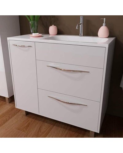 Тумба с раковиной Эстет Barcelona 90 R ФР-00003598 Белая