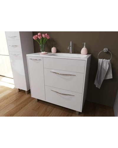 Тумба с раковиной Эстет Barcelona 90 R ФР-00003598 Белая